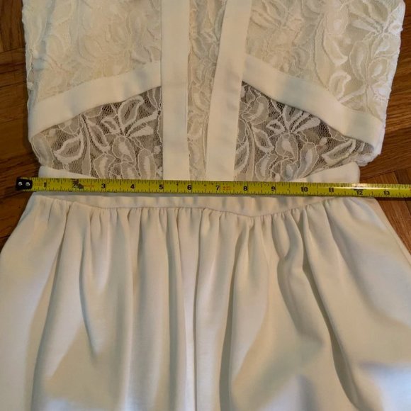 NWOT Love...Ady Lace Fit & Flare Dress White - Picture 3 of 9